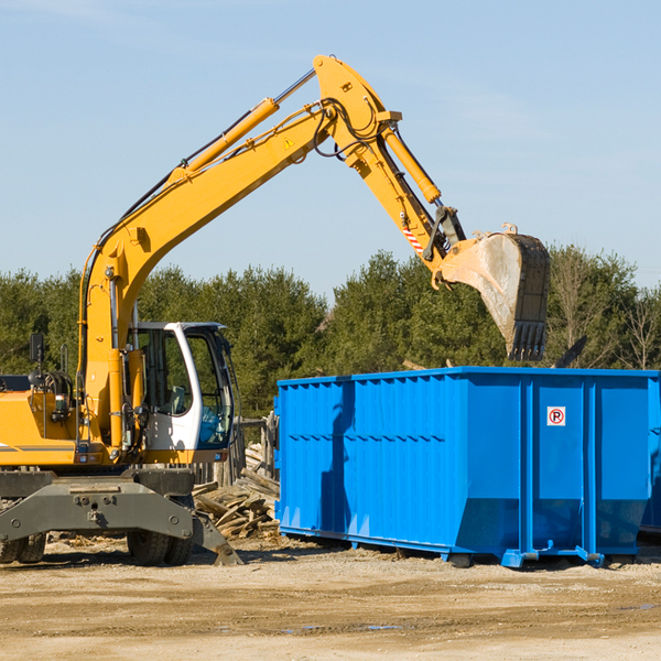 are there any restrictions on where a residential dumpster can be placed in Reading Center NY